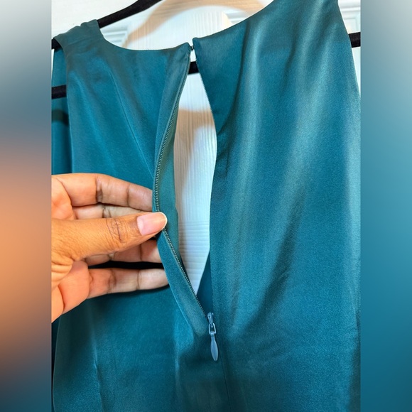 Express Teal Sleeveless Wrap Top - Picture 9 of 10